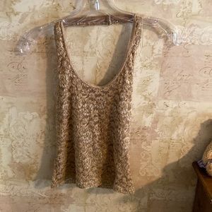 Xoxo Champagne Laced Halter Top